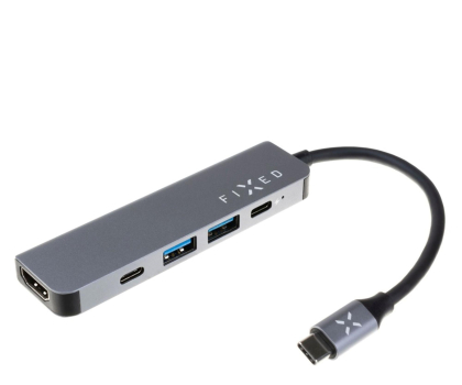 Stacja dokująca do laptopa FIXED HUB Mini 5w1 2xUSB-C, 2xUSB-A, HDMI